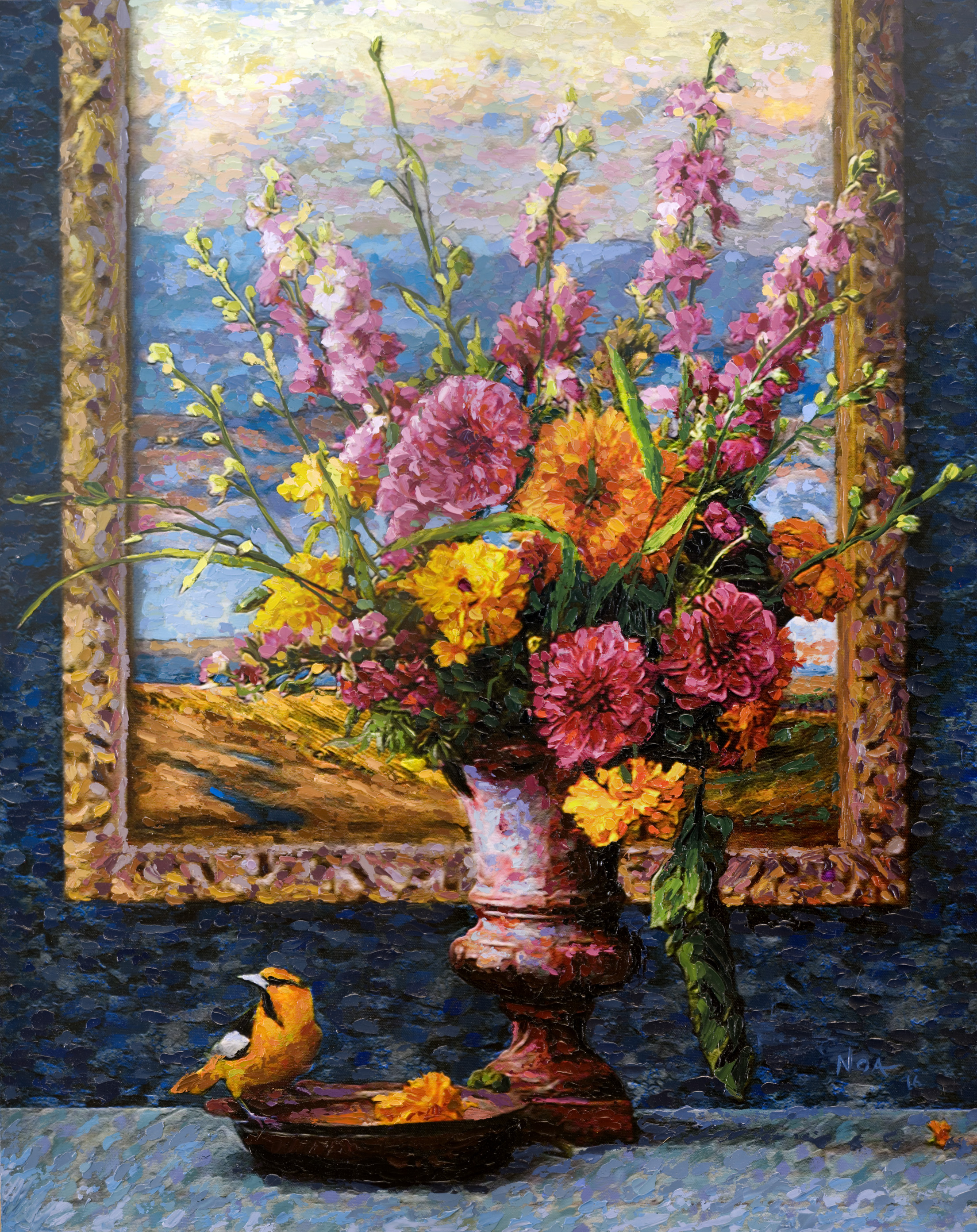 Golden Finch Monet
